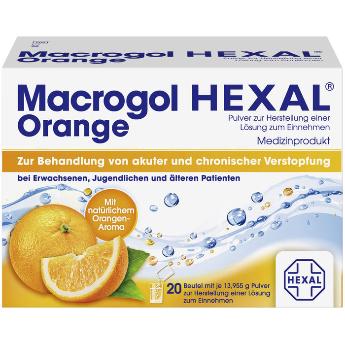 Macrogol HEXAL Orange, 20 pcs. Sachets