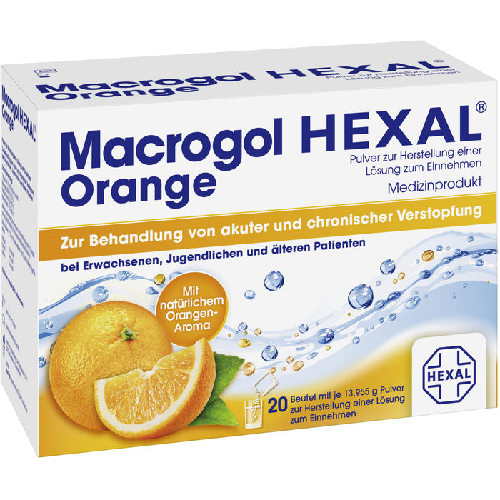 Macrogol HEXAL Orange, 20 pcs. Sachets