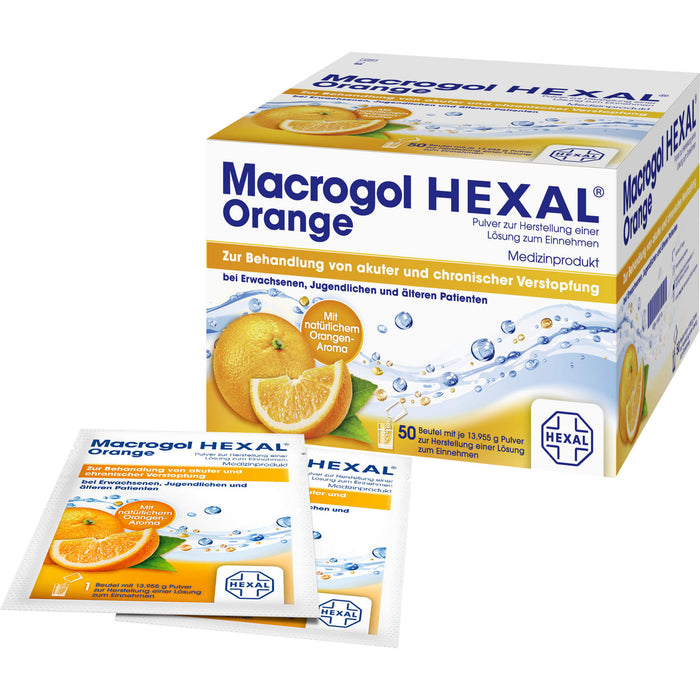 Macrogol HEXAL Orange, 50 pcs. Sachets