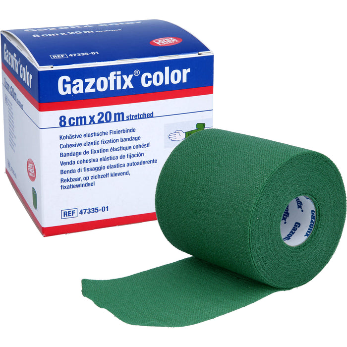 Gazofix color kohäsive Fixierbinde grün 20m x 8cm, 1 St BIN