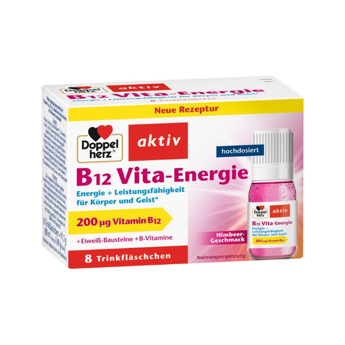 Doppelherz B12 Vita-Energie Trinkfläschchen, 8 St. Ampullen