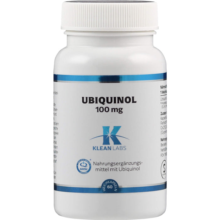 Ubiquinol Coenzym Q10 reduziert 100 mg KLEAN LABS, 60 St KAP