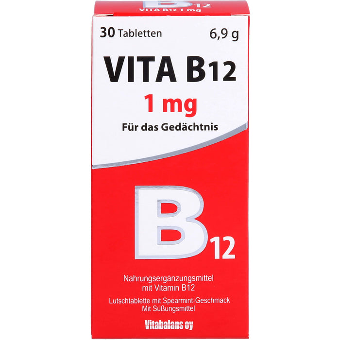 Vita B12 1mg Minz, 30 St LUT