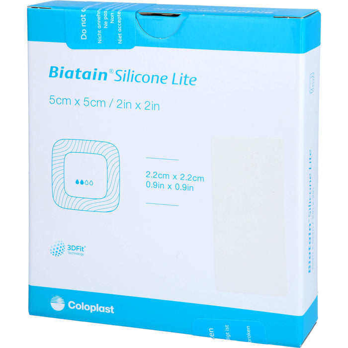 Biatain Silicone Lite Schaumverband 5 x 5 cm, 5 St. Verband