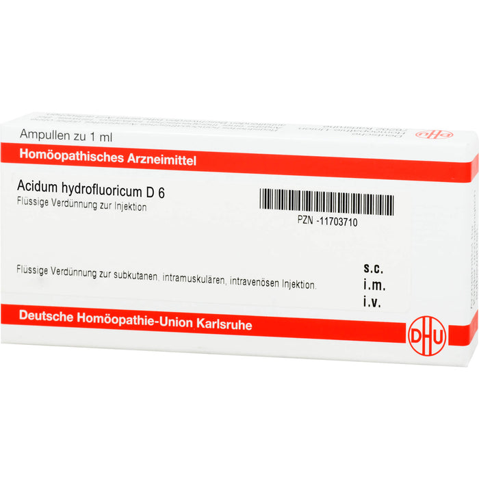 DHU Acidum hydrofluoricum D6 Ampullen, 8 St. Ampullen