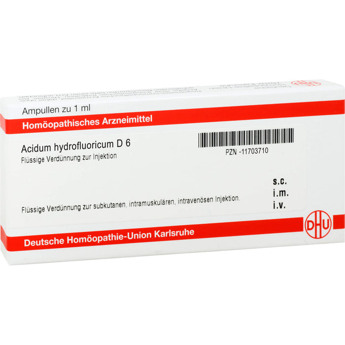 DHU Acidum hydrofluoricum D6 Ampullen, 8 St. Ampullen