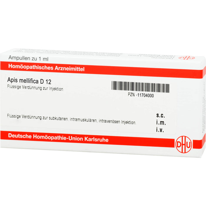 DHU Apis mellifica D12 Ampullen, 8 St. Ampullen