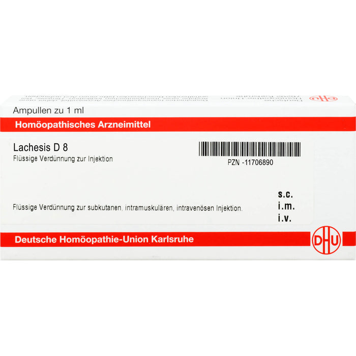 DHU Lachesis D8 Ampullen, 8 St. Ampullen