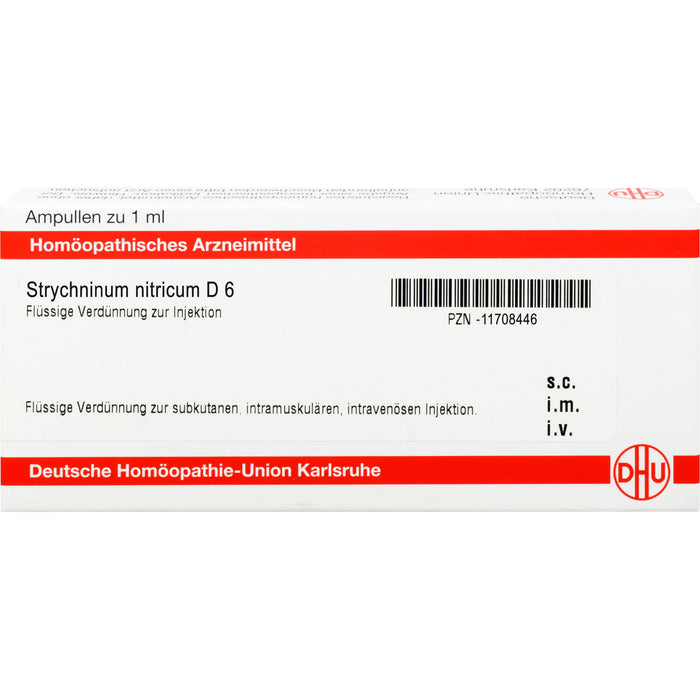 DHU Strychninum nitricum D6 Ampullen, 8 pc Ampoules