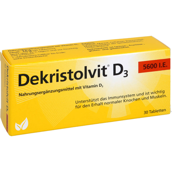 Dekristolvit D3 5600 I.E. Tabletten, 30 pcs. Tablets