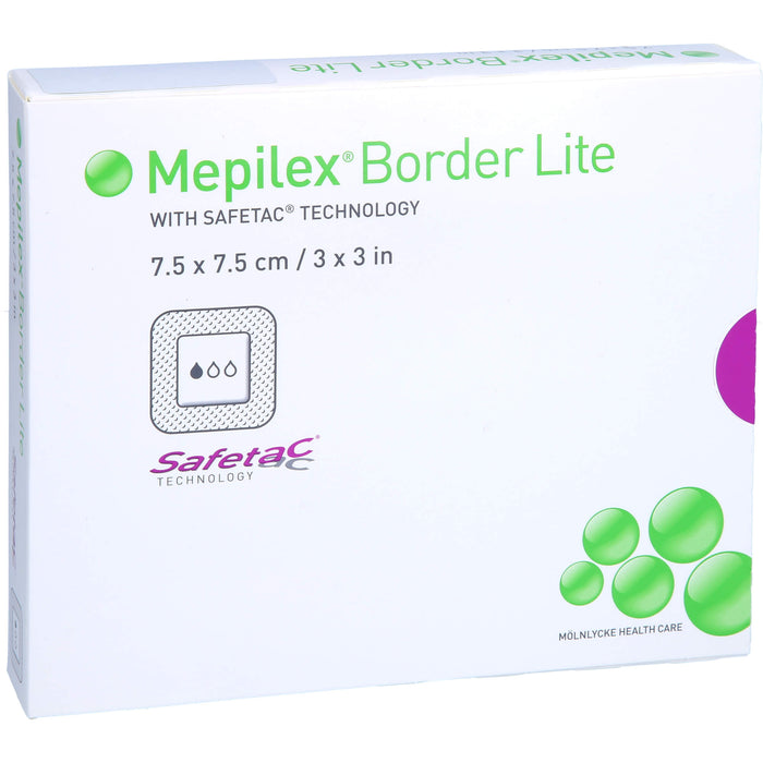 Mepilex Border Lite 7,5x7,5 cm steril, 5 St VER