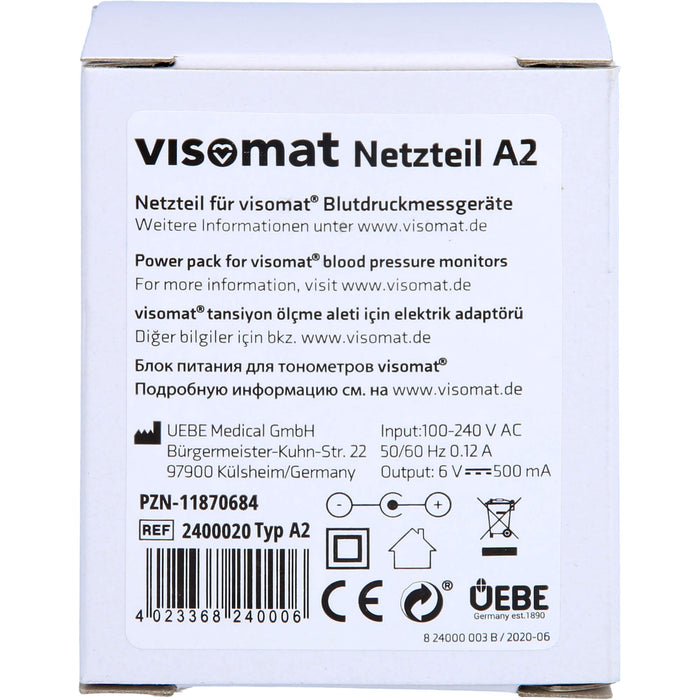 Netzteil für visomat Blutzuckermessgeräte, 1 pcs. Accessory