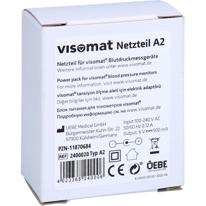 Netzteil für visomat Blutzuckermessgeräte, 1 pcs. Accessory