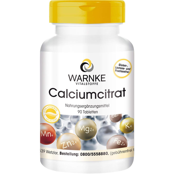 WARNKE Calciumcitrat Tabletten, 90 pc Tablettes