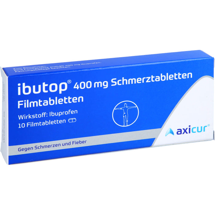 ibutop 400 mg Schmerztabletten Reimport axicorp, 10 pc Tablettes