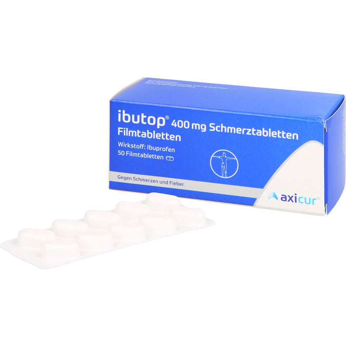 ibutop 400 mg Schmerztabletten Reimport axicorp, 50 pcs. Tablets