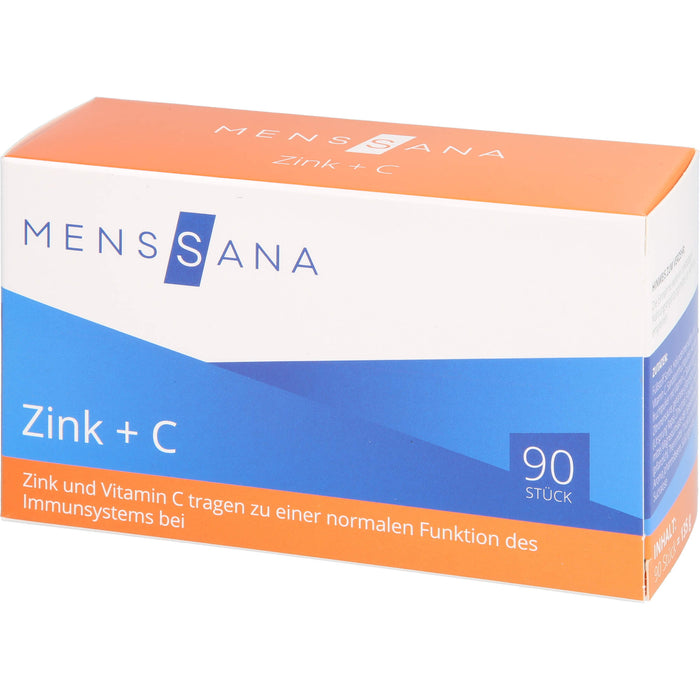 MensSana Zink + C Lutschtabletten, 90 pc Tablettes