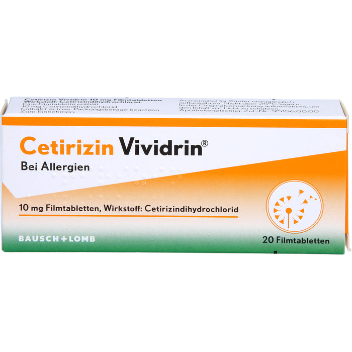 Cetirizin Vividrin 10 mg Filmtabletten, 20 St. Tabletten