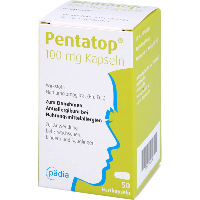 Pentatop 100 mg Kapseln bei Nahrungsmittelallergien, 50 pc Capsules