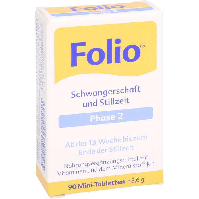 Folio Schwangerschaft und Stillzeit Phase 2 Mini-Tabletten, 90 pcs. Tablets