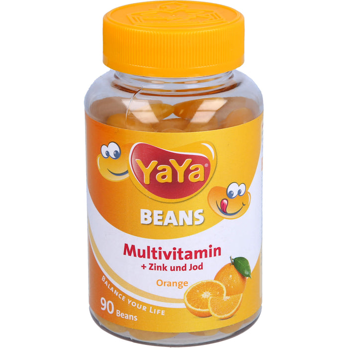 YaYa Beans Multivitamin + Zink und Jod Orange, 90 pcs. Dragées