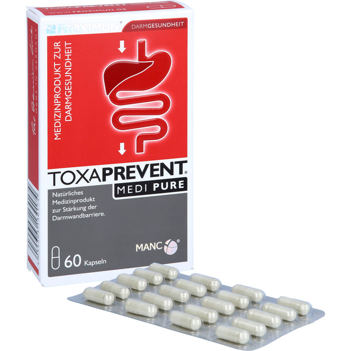 FROXIMUN TOXAPREVENT MEDI PURE zur Stärkung der Darmwandbarriere Kapseln, 60 pcs. Capsules