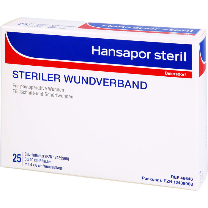 HANSAPOR steril Wundverband, 25 St VER