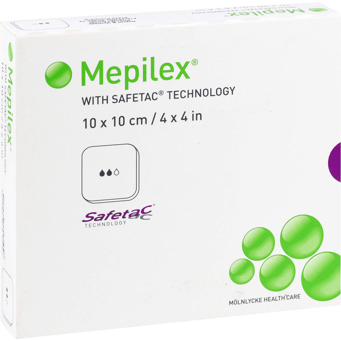 MEPILEX 10x10 cm Schaumverband, 5 St VER