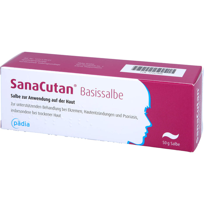 SanaCutan Basissalbe bei Ekzemen, Hautentzündungen und Psoriasis, 50 g Onguent