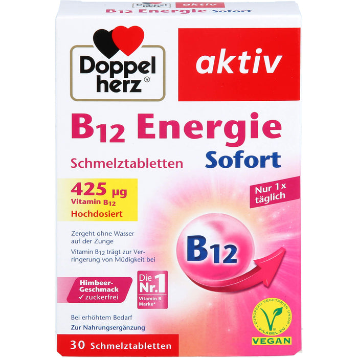 Doppelherz B12 Energie Sofort, 30 St SMT