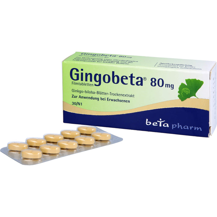 Gingobeta 80 mg Filmtabletten, 30 St FTA