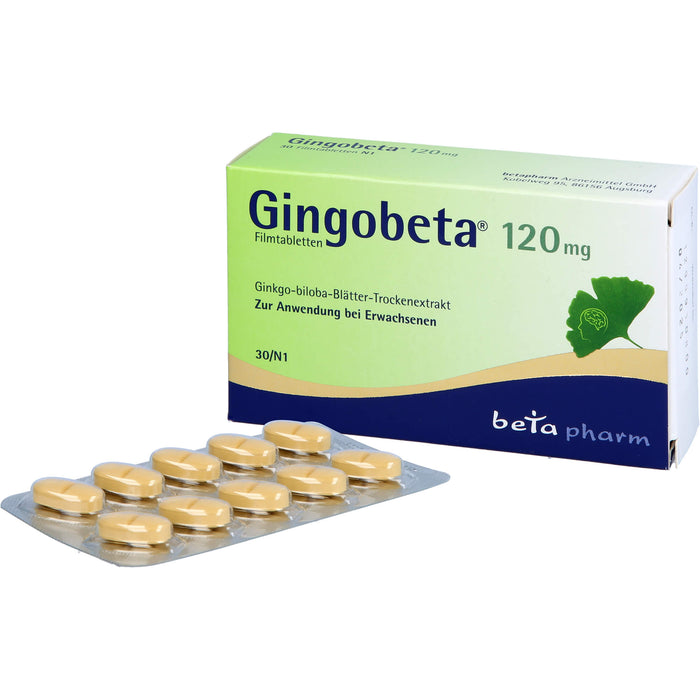 Gingobeta 120 mg Filmtabletten, 30 pc Tablettes