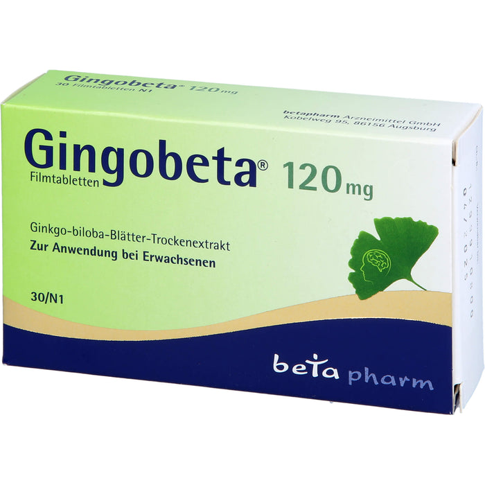 Gingobeta 120 mg Filmtabletten, 30 pc Tablettes