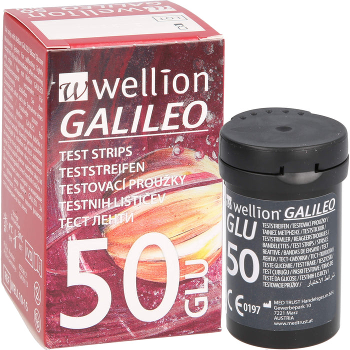 Wellion Galileo Blutzuckerteststreifen, 50 pc Bandelettes réactives