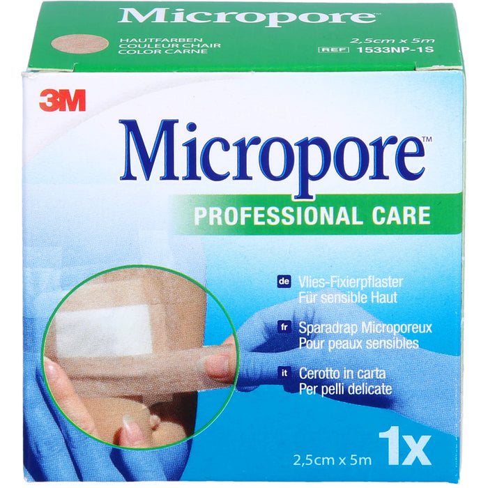 MICROPORE HAUTF 2,5cmX5m, 1 pcs. Patch