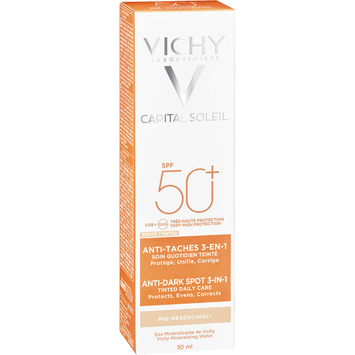 VICHY Capital Soleil 3-in-1 getönte Sonnenpflege LSF 50+, 50 ml Cream