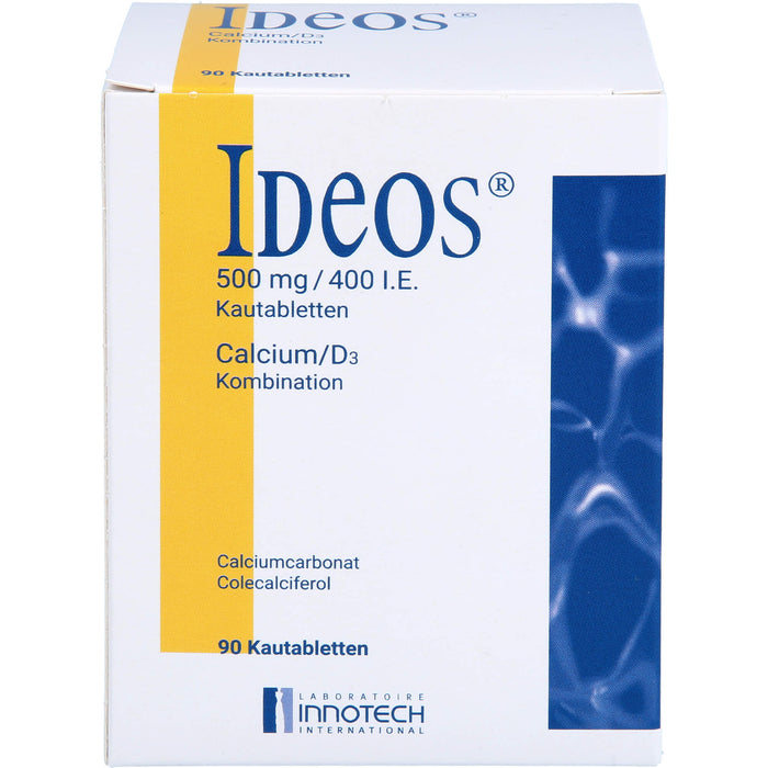 IDEOS 500 mg / 400 I.E. Kautabletten, 90 St. Tabletten