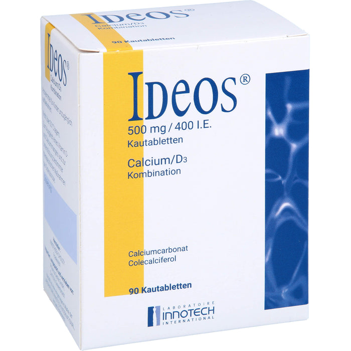 IDEOS 500 mg / 400 I.E. Kautabletten, 90 St. Tabletten