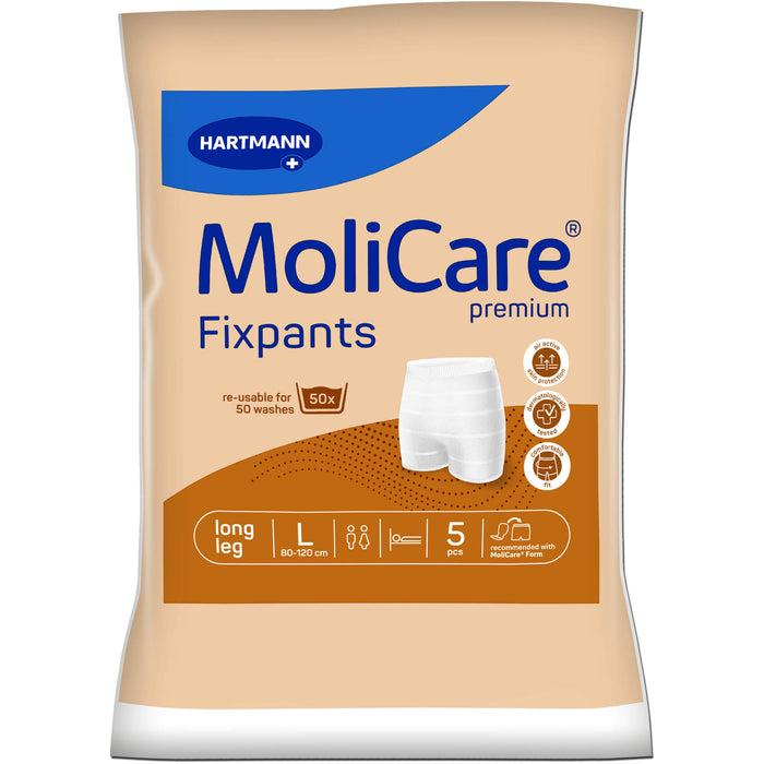 MoliCare Premium Fixpants long leg Gr. L, 5 pcs. Fixation pants