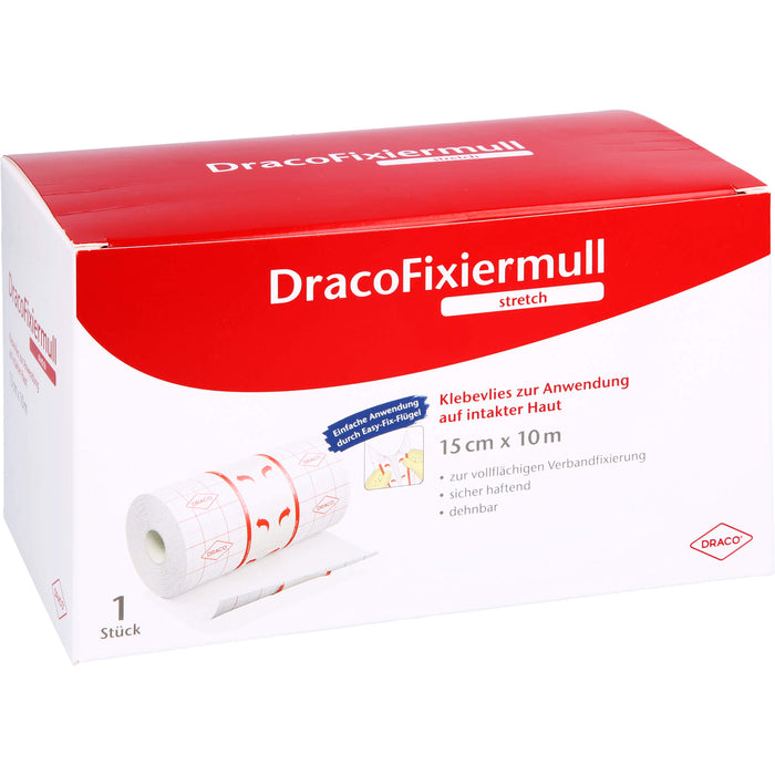 DracoFixiermull stretch 15cm x 10m, 1 St PFL