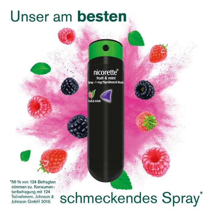 nicorette fruit & mint Spray zur Anwendung in der Mundhöhle, 1 pc Spray