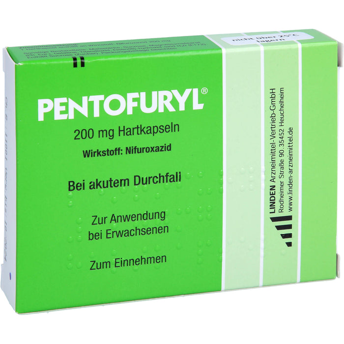 PENTOFURYL 200 mg Kapseln bei akutem Durchfall, 12 pc Capsules