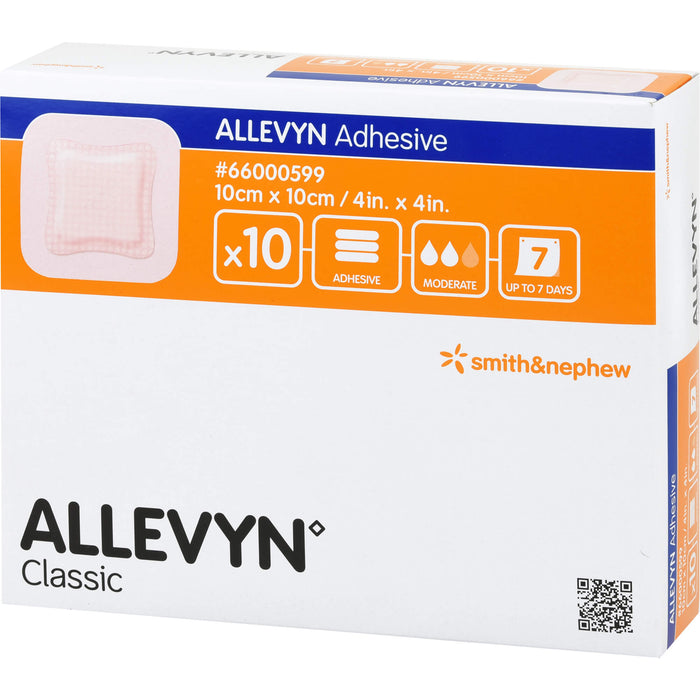 ALLEVYN Adhesive 10x10cm haftende Wundaufl., 10 St VER