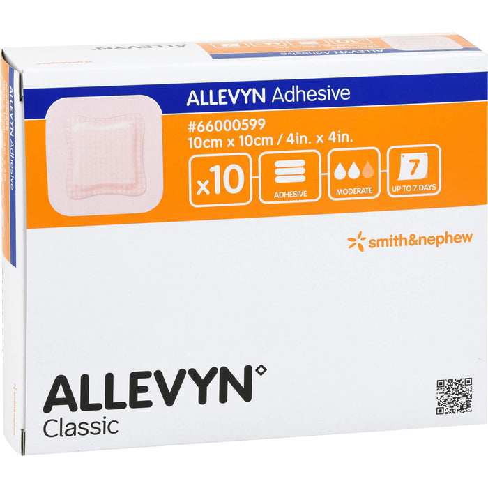 ALLEVYN Adhesive 10x10cm haftende Wundaufl., 10 St VER