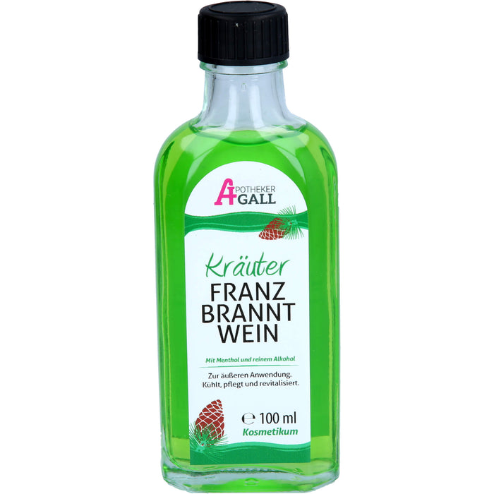 Apotheker Gall Kräuter Franzbranntwein kühlt, pflegt und vitalisiert, 100 ml Lösung