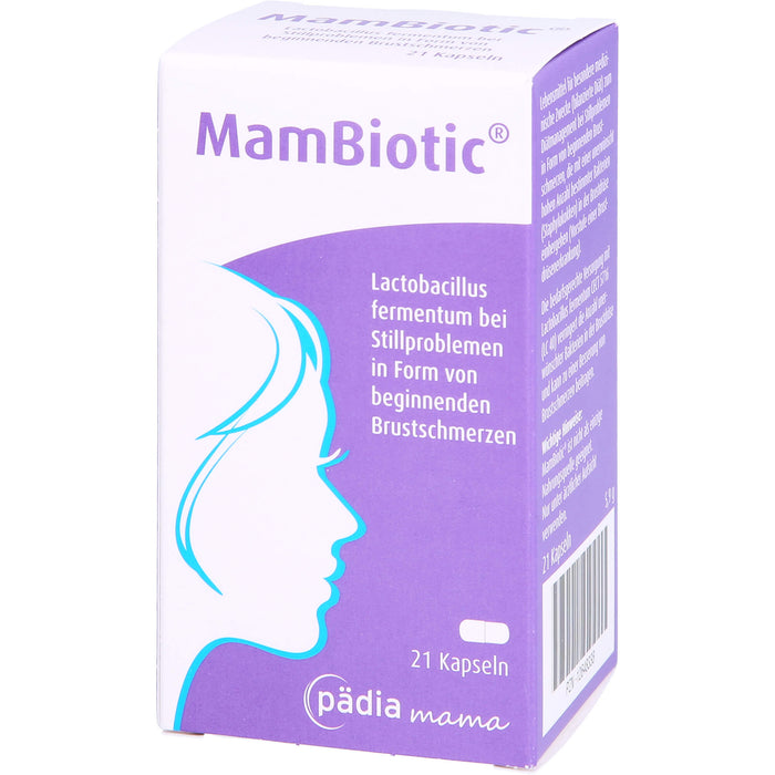 MamBiotic für Stillende mit Brustschmerzen Kapseln, 21 pcs. Capsules