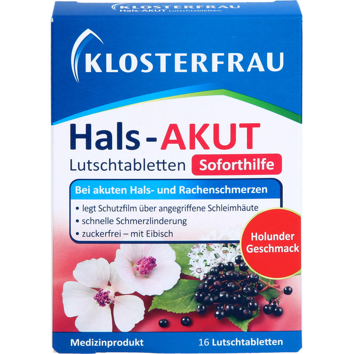 KLOSTERFRAU Hals-akut Lutschtabletten, 16 pc Tablettes