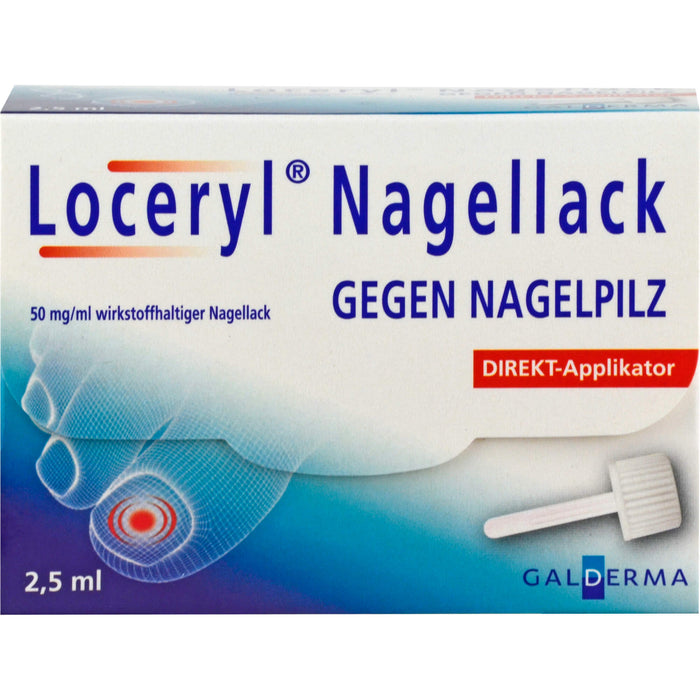 Loceryl kohlpharma Nagellack gegen Nagelpilz Direkt-Applikator, 2.5 ml Nail varnish containing active ingredients