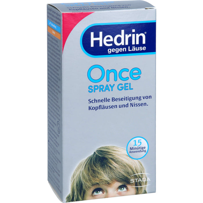 Hedrin gegen Läuse Once Spray Gel, 60 ml Lösung