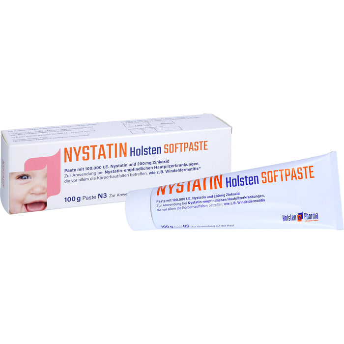 Nystatin Holsten Softpaste, Paste zur Anwendung auf der Haut, 100 g Creme